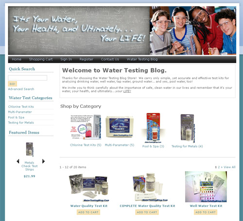 Water Testing Blog Store